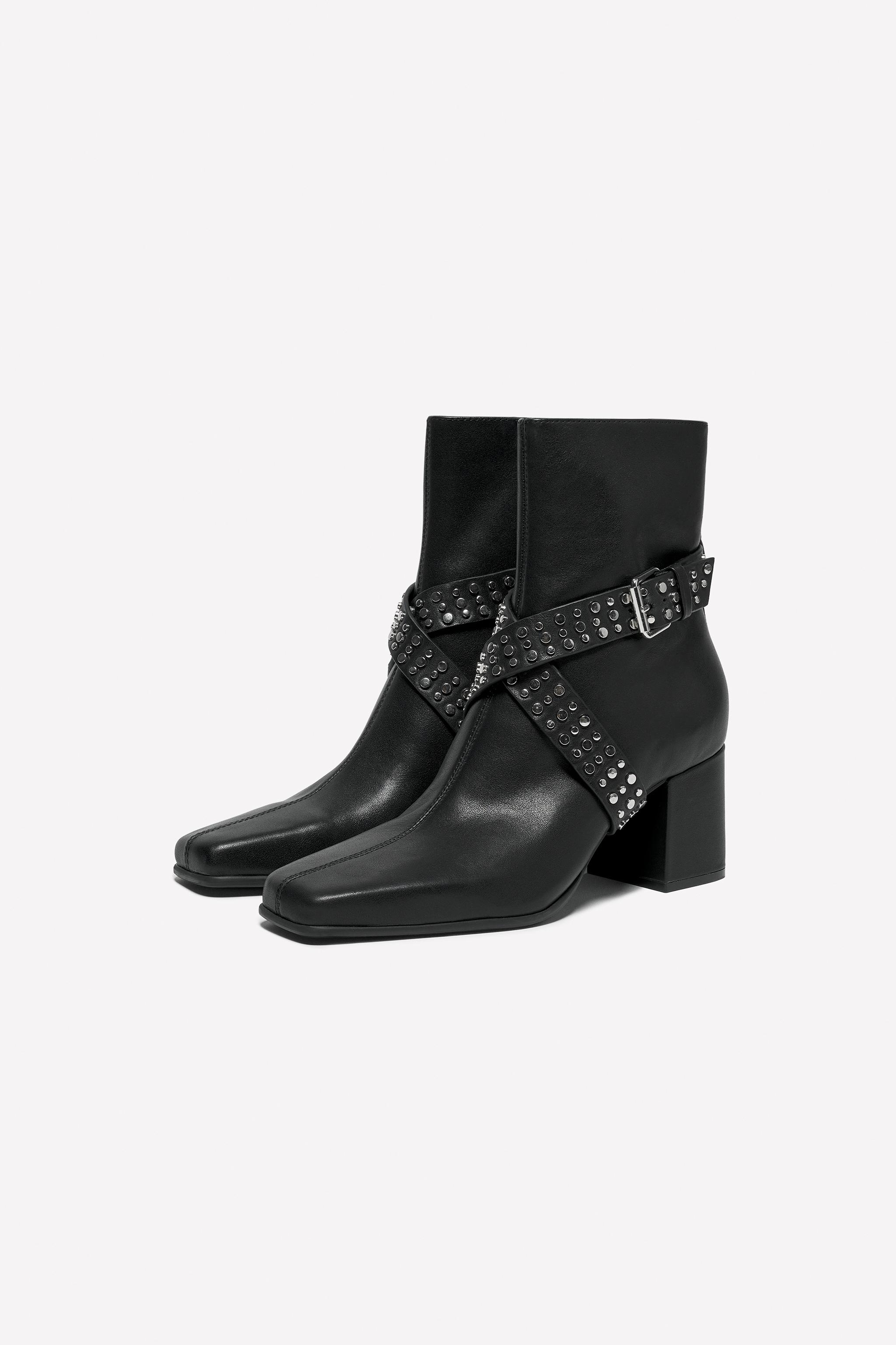 LEATHER HEEL BOOTS LUDOVIC DE SAINT SERNIN x ZARA